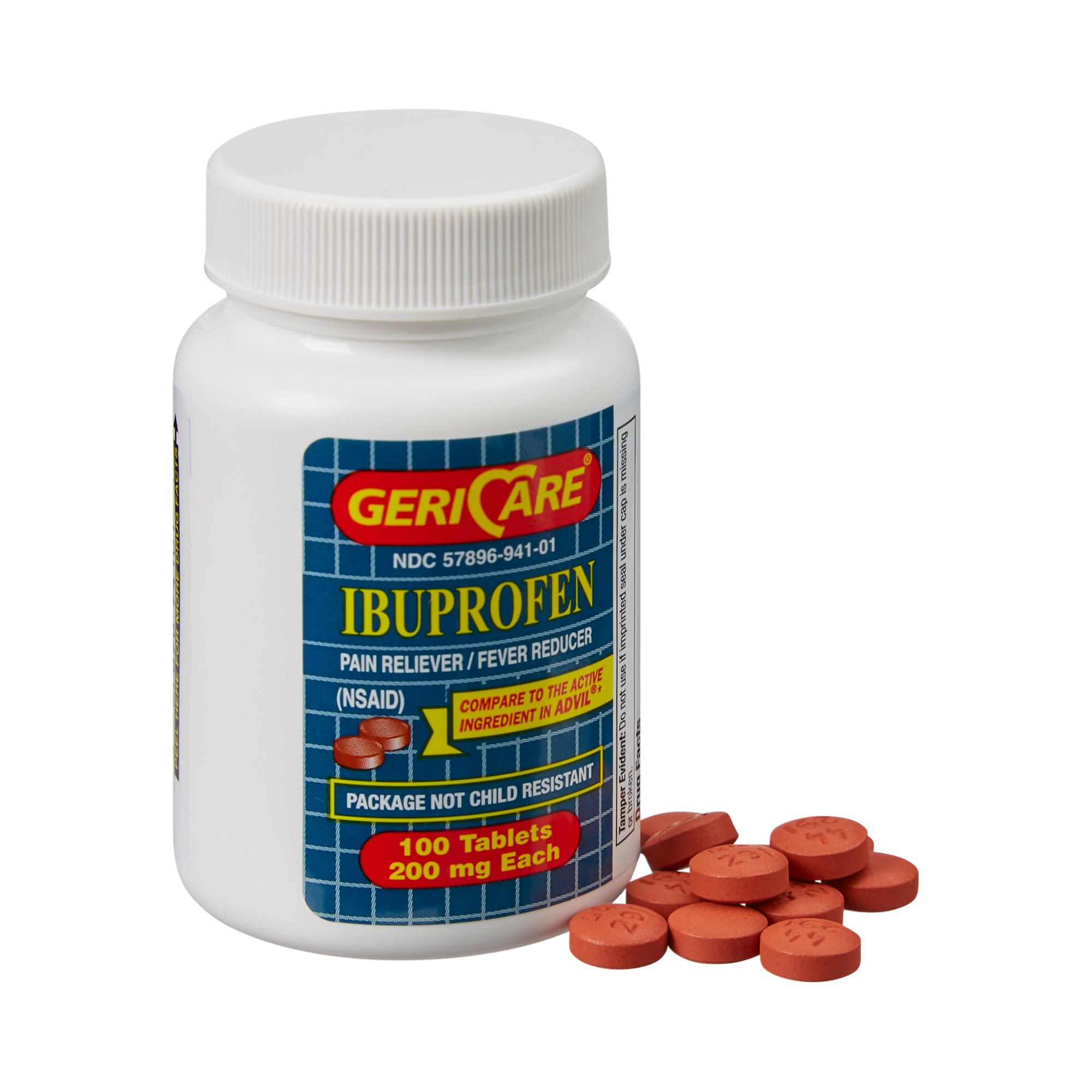 Ibuprofen Pain Relief Geri-Care® 200 mg Strength .. .  .  